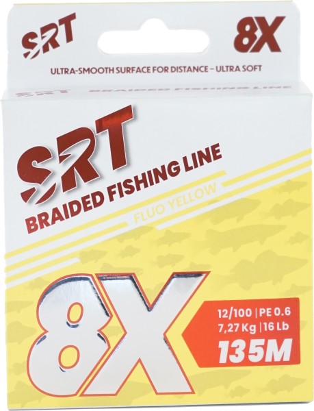 Artikelbild für SRT Braided Fishing Line 8X Fluo Yellow 135m SB im Baltic Kölln Onlineshop