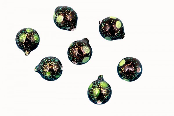 Lil' Corky® GBCS Glitter Black Chartreuse Spot 25 Stück verpackt