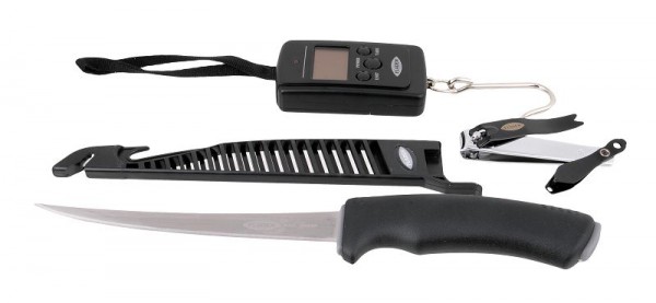 Maxxsharp Toolset mit Filiermesser,Lineclipper und Digitalwaage