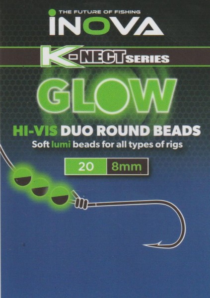 Artikelbild für HiVis Duo Round Soft Beads Glow Green/Black 20*8 mm / 25*6 mm im Baltic Kölln Onlineshop