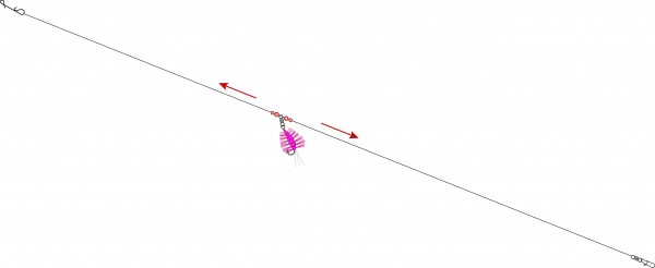 Artikelbild für Dorschfliegen System -durchlauf- Farbe: pink im Baltic Kölln Onlineshop