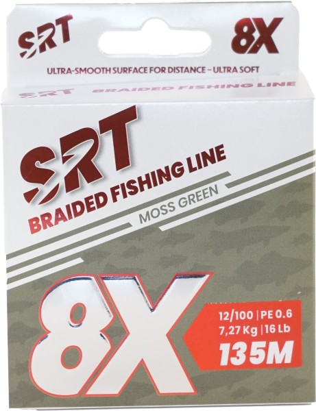 Artikelbild für SRT Braided Fishing Line 8X Moss Green 135m SB im Baltic Kölln Onlineshop