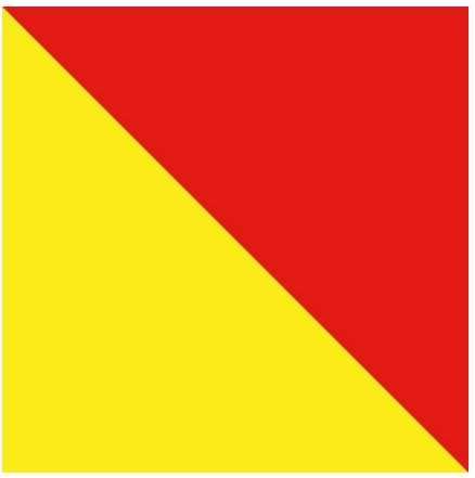 Artikelbild für Signal-Flagge Nylon OSCAR im Baltic Kölln Onlineshop
