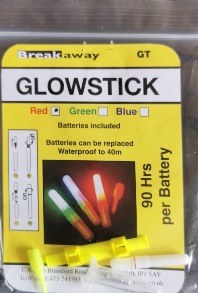 Artikelbild für Glowstick von Breakaway in rot oder grün im Baltic Kölln Onlineshop