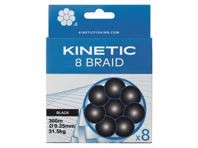 Artikelbild für Kinetic 8 Braid 150m black im Baltic Kölln Onlineshop