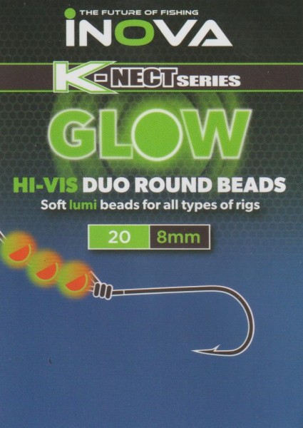 Artikelbild für HiVis Duo Round Soft Beads Glow Red/Green, 20*8 mm / 25*6 mm im Baltic Kölln Onlineshop