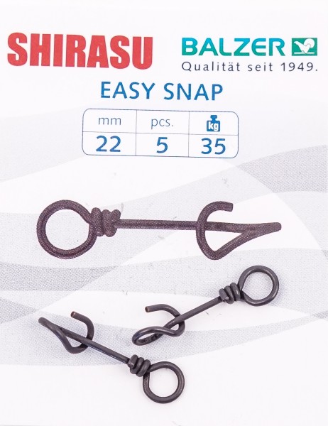 Shirasu Easy Snap -knotenlose Verbindung für geflochtene Schnüre-