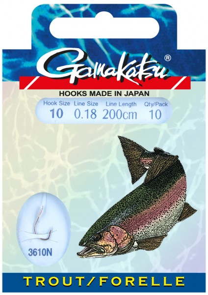 Gamakatsu Hook BKD-3610N Trout 200 cm