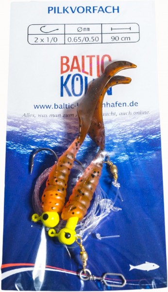 Baltic Rotations-Pilkvorfach, 2 Beifänger Orange-Braun