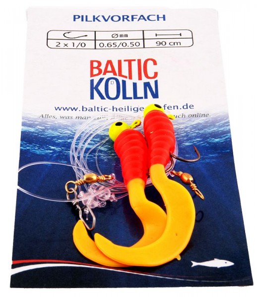Baltic Rotations-Pilkvorfach, 2 Beifänger rot-orange