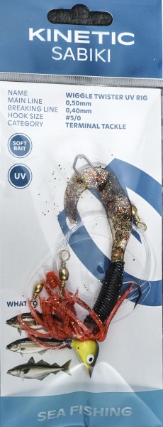 Wiggle Twister UV Rig Motoroil/Red/Glitter