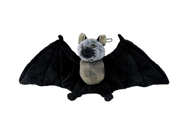 Artikelbild für Plüsch Fledermaus grau/schwarz Glitzeraugen im Baltic Kölln Onlineshop