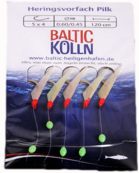Baltic Herings-Pilkvorfach, Fischhaut 5 x Gr.4