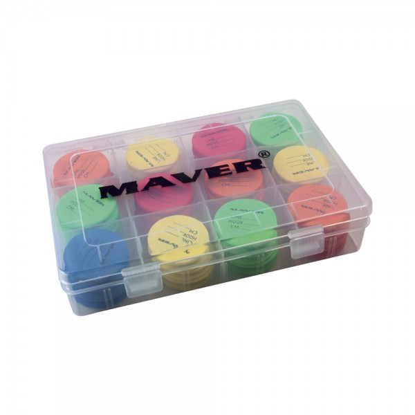 Box mit 36 Aufwicklern