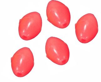 Artikelbild für Oval Glow Beads rot 10Stck. SB im Baltic Kölln Onlineshop