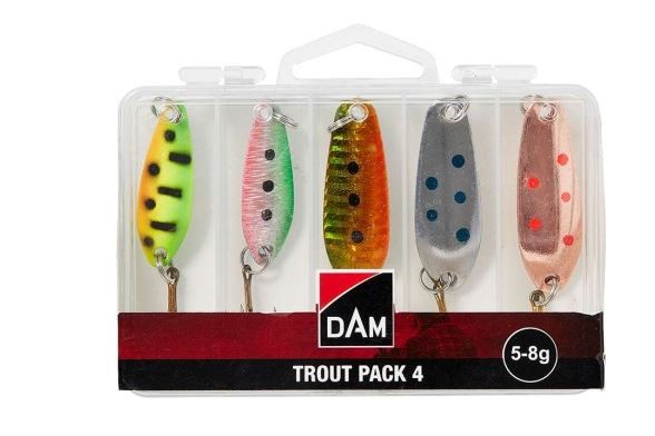 Trout Pack 4 Spoon Sortiment 5-8 Gramm