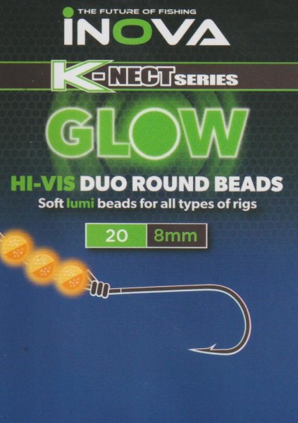 Artikelbild für HiVis Duo Round Soft Beads Glow Orange/Glitter 20*8 mm / 25*6 mm im Baltic Kölln Onlineshop