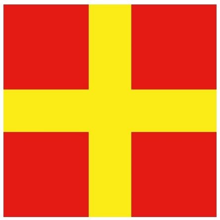 Artikelbild für Signal-Flagge Nylon ROMEO im Baltic Kölln Onlineshop