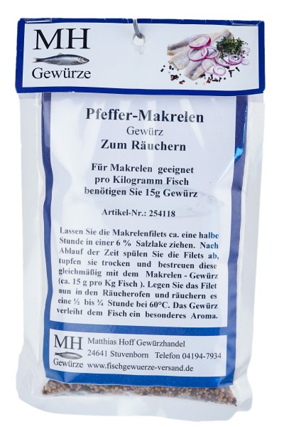 Artikelbild für Pfeffer-Makrelengewürz 125g, im Baltic Kölln Onlineshop